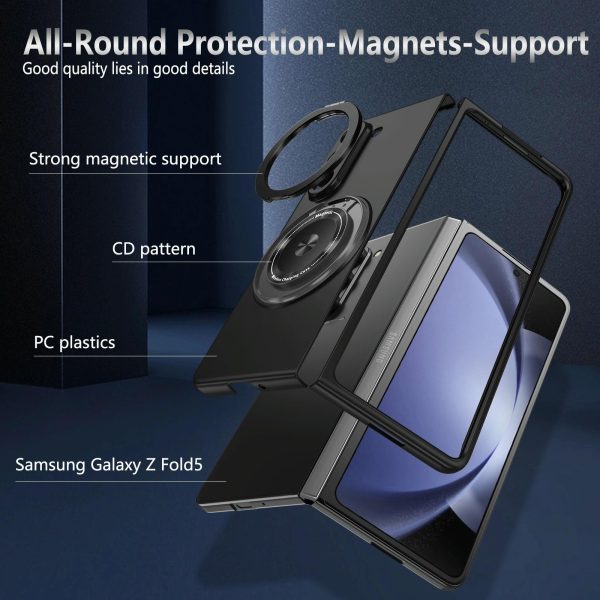 Shockproof 360 Degree Rotating Case for Samsung Galaxy z Fold 4 / 5g - Purple - Image 10