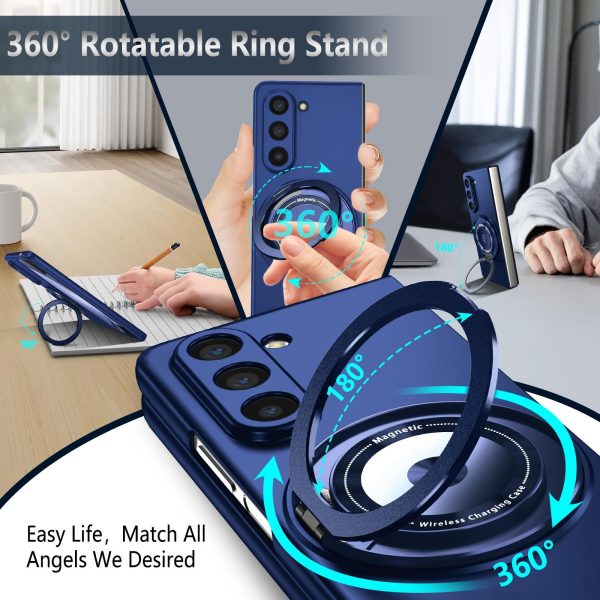 Shockproof 360 Degree Rotating Case for Samsung Galaxy z Fold 4 / 5g - Purple - Image 13