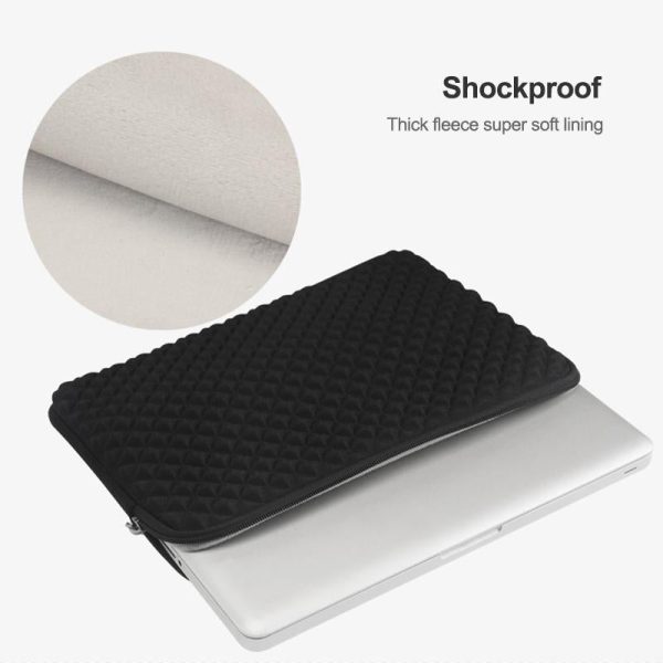 12-13 Inch Diamond Texture Laptop Liner Bag In Black - Lb0146F - Image 5