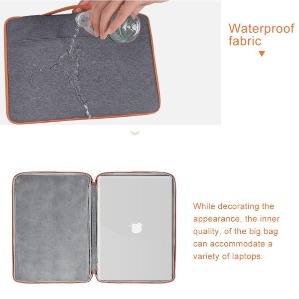 Stylish Laptop Handbag for Macbook & More - Polyester & Nylon - Pink - Image 10