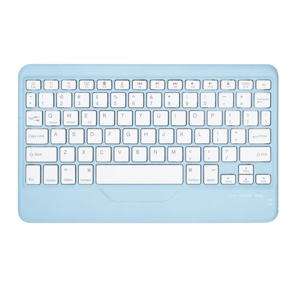 Bluetooth Keyboard Leather Tablet Case With Pen Slot - Pink - Image 5