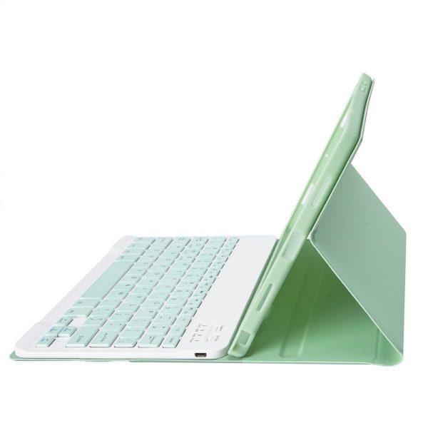 Ultra-Thin Bluetooth Keyboard Leather Tablet Case For Ipad 10.9 2022 With Pen Slot - Pink - Image 12