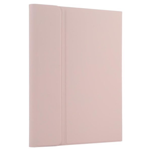 Bluetooth Keyboard & Tablet Case For Ipad 10.2 / Ipad Air 2019 - Detachable Touch Pad Pen Slot Holder - Microfiber Leather - Pink - Image 4