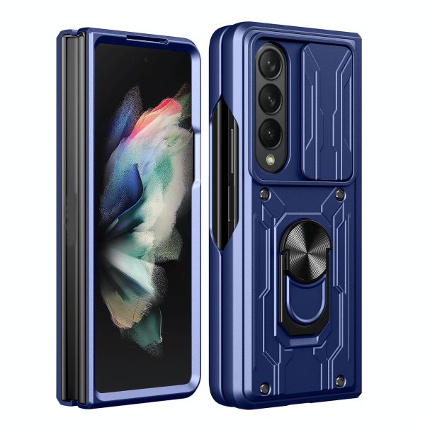 For Samsung Galaxy z Fold4 5G Protective Sliding Camshield Phone Case - White - Image 10