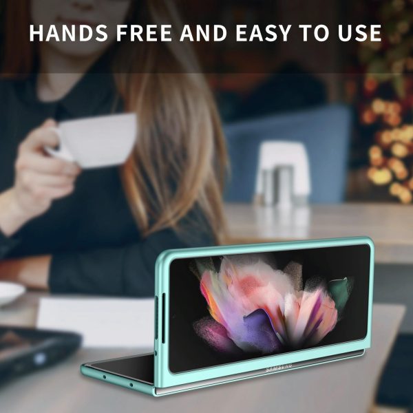 For Samsung Galaxy z Fold4 5G Foldable Armor Phone Case - Compact and Durable - Sky Blue - Image 7