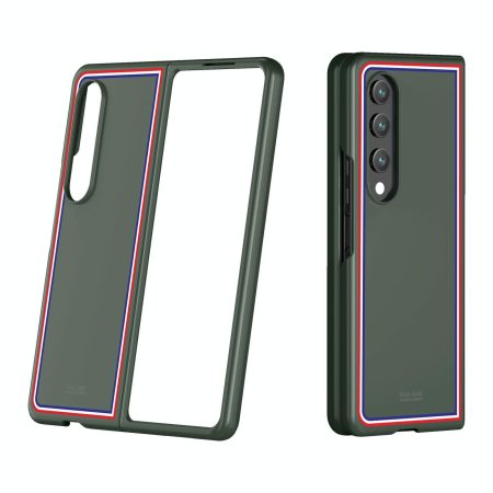 Frosted Skin Case for Samsung Galaxy z Fold 4 - Slim & Stylish - Checkered Green