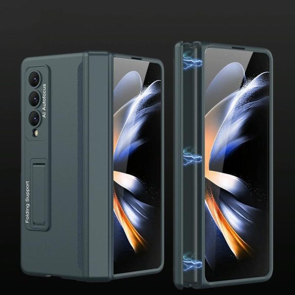 Foldable Magnetic Hinged Case for Samsung Galaxy z Fold 4 - Deep Sea Green