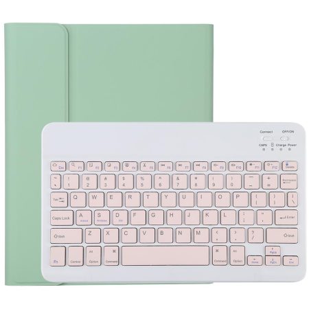 Bluetooth Tablet Case For Ipad Pro 11 With Detachable Microfiber Leather Pen Slot & Holder - Green