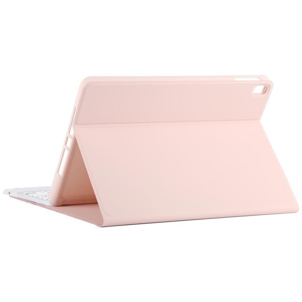 Bluetooth Keyboard & Tablet Case For Ipad 10.2 / Ipad Air 2019 - Detachable Touch Pad Pen Slot Holder - Microfiber Leather - Dark Green - Image 5