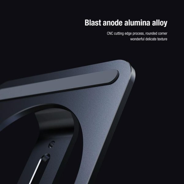 15W Foldable Wireless Charger & Phone Holder - Dark Gray - Image 9