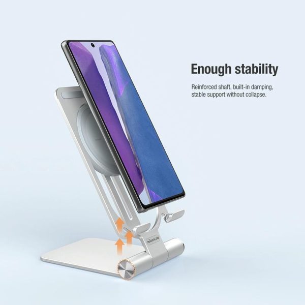 15W Foldable Wireless Charger & Phone Holder - Dark Gray - Image 12