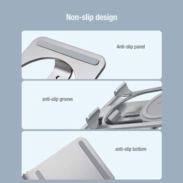 15W Foldable Wireless Charger & Phone Holder - Dark Gray - Image 15