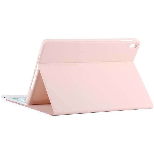 Bluetooth Keyboard & Tablet Case For Ipad 10.2 / Ipad Air 2019 - Detachable Touch Pad Pen Slot Holder - Microfiber Leather - Dark Green - Image 5
