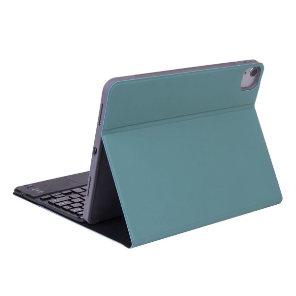 Detachable Bluetooth Keyboard Tablet Case For Ipad Pro 11 With Touchpad Pen Slot & Backlight - Plain Texture - Dark Green - Image 10