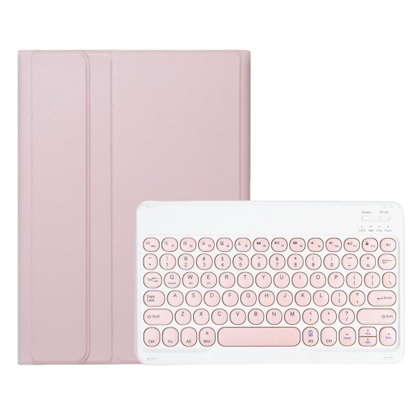2022 Ipad 10.9 Bluetooth Keyboard Leather Case With Pen Slot - Lambskin Texture - Dark Green - Image 5