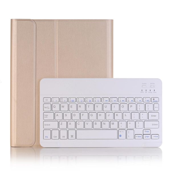 Ultra-Thin Detachable Bluetooth Keyboard Tablet Case For Ipad 10.2 2019 With Stand & Pen Slot - Rose Gold - Image 8