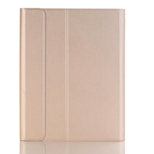 Ultra-Thin Detachable Bluetooth Keyboard Tablet Case For Ipad 10.2 2019 With Stand & Pen Slot - Rose Gold - Image 9