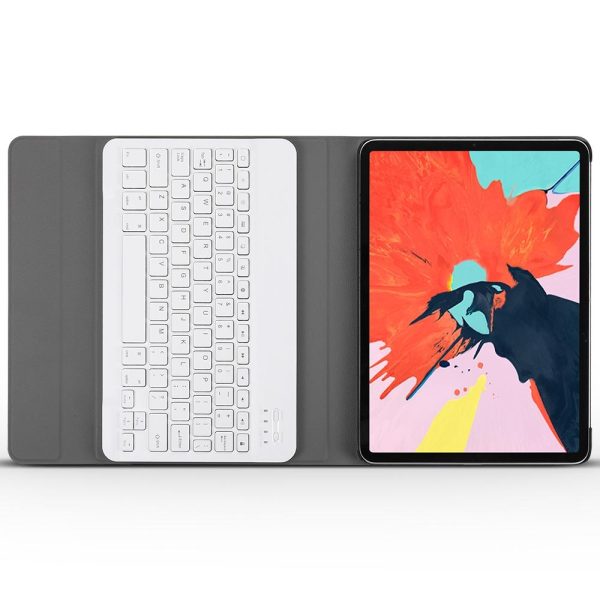 Bluetooth Keyboard & Leather Tablet Case For Ipad Pro 11 Detachable Brushed Texture Horizontal Flip Holder - Rose Gold - Image 4