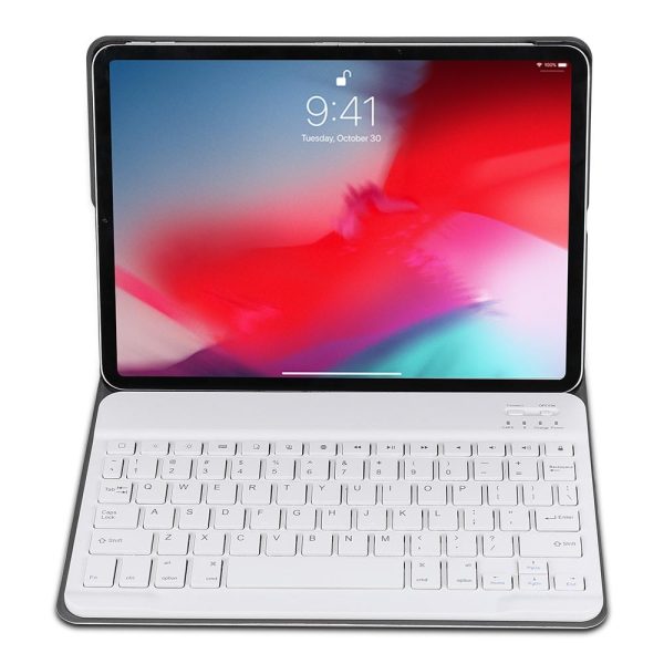 Bluetooth Keyboard & Leather Tablet Case For Ipad Pro 11 Detachable Brushed Texture Horizontal Flip Holder - Rose Gold - Image 5