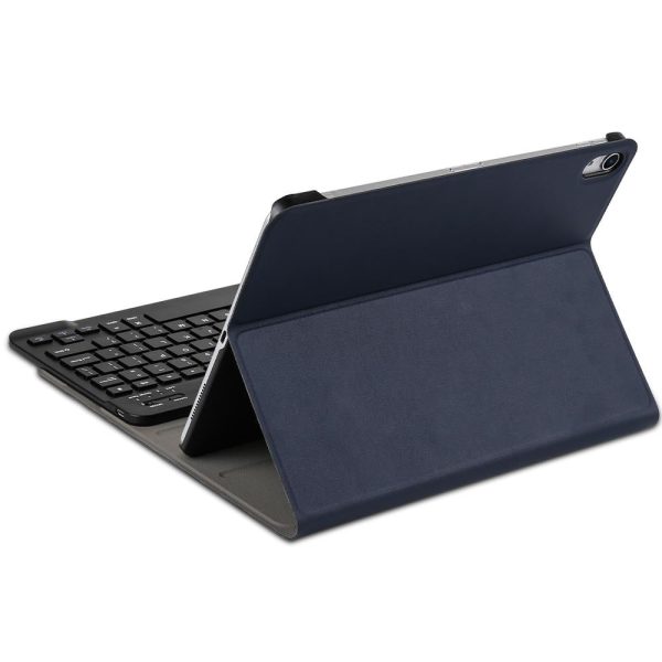 Bluetooth Keyboard & Leather Tablet Case For Ipad Pro 11 Detachable Brushed Texture Horizontal Flip Holder - Rose Gold - Image 11