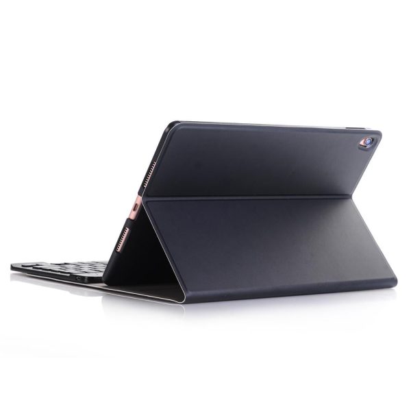 Ultra-Thin Bluetooth Keyboard Leather Case For Ipad Air / Pro 10.5 With Holder - Rose Gold - Image 6