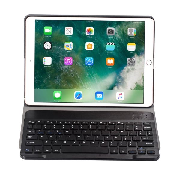 Ultra-Thin Bluetooth Keyboard Leather Case For Ipad Air / Pro 10.5 With Holder - Rose Gold - Image 8
