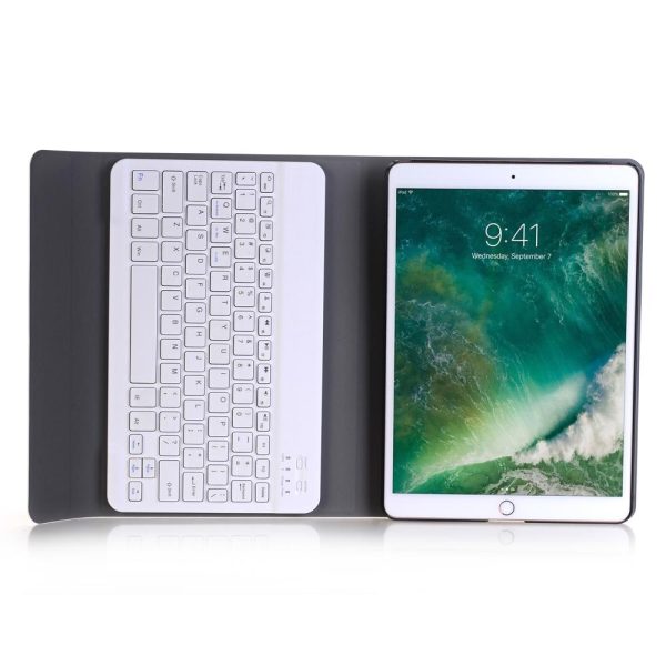 Ultra-Thin Bluetooth Keyboard Leather Case For Ipad Air / Pro 10.5 With Holder - Rose Gold - Image 15