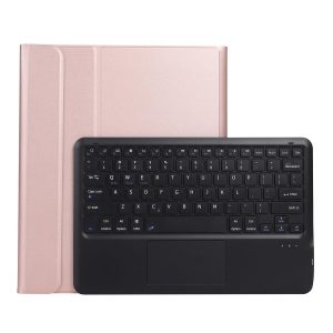 Detachable Bluetooth Keyboard Tablet Case For Ipad Pro 12.9 - Ultra-Thin With Touchpad Pen Slot & Holder - Rose Gold - Image 1