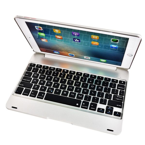 Horizontal Flip Tablet Case With Bluetooth Keyboard For Ipad Pro 9.7 / Ipad Air 2 - Rose Gold - Image 9