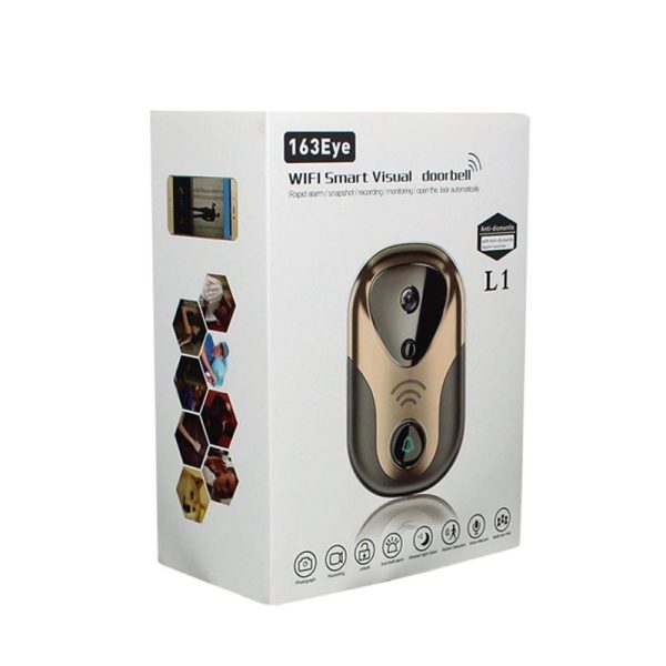 Smart Wifi Doorbell With Hd Intercom Night Vision & Micro Sd Support - Rose Gold - Image 10