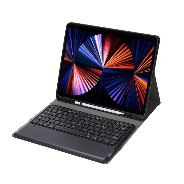 Ultra-Thin Detachable Bluetooth Keyboard Leather Case For Ipad Pro 12.9 2018 With Pen Slot - Rose Gold - Image 5