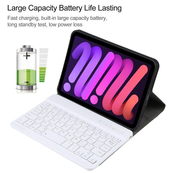 Ultra-Thin Detachable Bluetooth Keyboard Leather Case For Ipad Mini 6 - Rose Gold - Image 9
