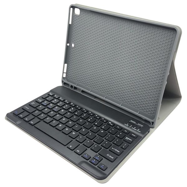 Bluetooth Keyboard & Leather Tablet Case For Ipad Pro / Air 9.7 With Detachable Design & Pencil Holder - Rose Gold - Image 3