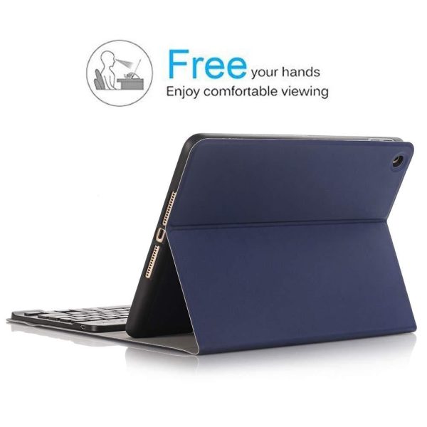 Bluetooth Keyboard & Leather Tablet Case For Ipad Pro / Air 9.7 With Detachable Design & Pencil Holder - Rose Gold - Image 7