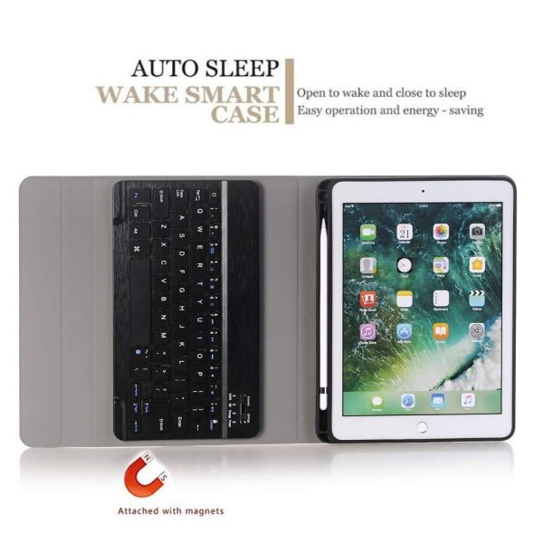 Bluetooth Keyboard & Leather Tablet Case For Ipad Pro / Air 9.7 With Detachable Design & Pencil Holder - Rose Gold - Image 10