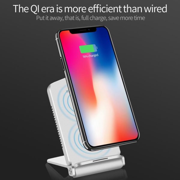 5W Fast Charging Qi Wireless Charger Pad - Rose Gold - Image 5