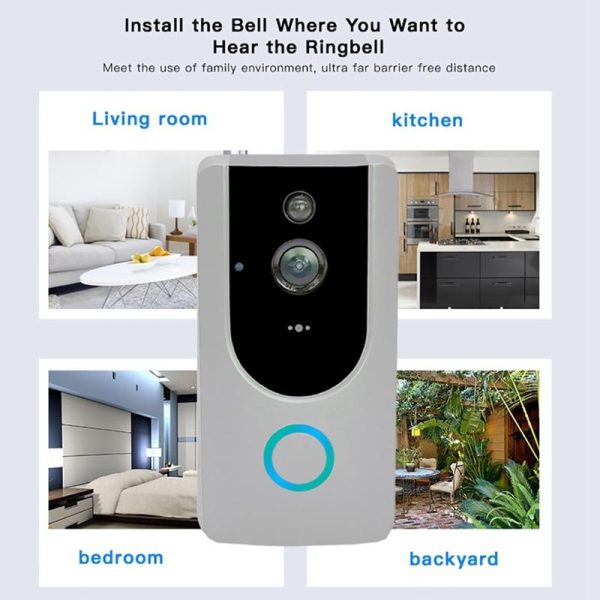 Smart Wifi Video Doorbell With Night Vision - Remote Monitoring - Image 8