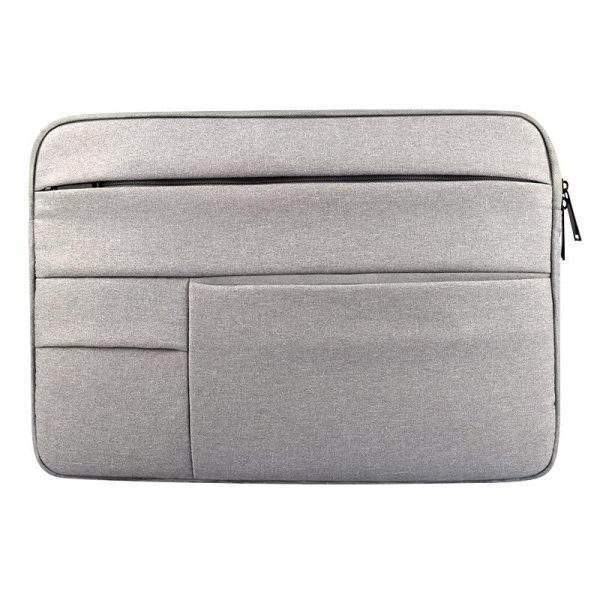 Portable Oxford Cloth Laptop Bag For 12 Macbook And Tablets - Grey