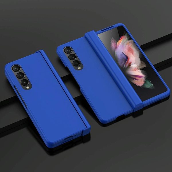 Foldable Skin Feel Case for Samsung Galaxy z Fold 4 / 5g - Dark Blue