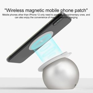Adorable Magnetic Cat Wireless Charger Stand - Grey - Image 6