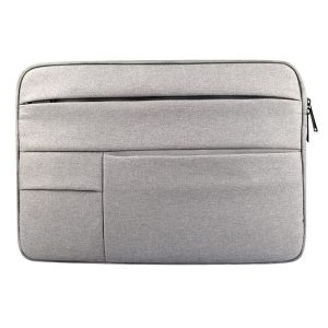 14 Laptop Tablet Bag with Multiple Pockets - Portable & Durable - Grey
