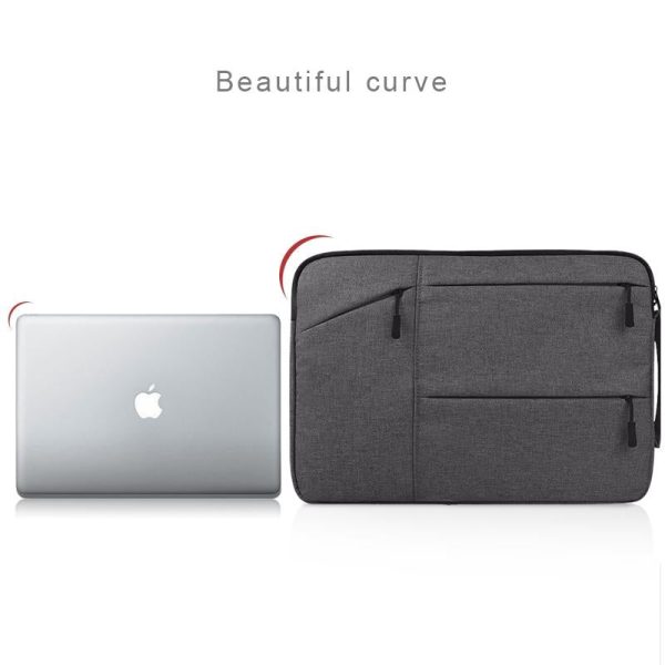 12 Laptop / Tablet Bag with Multiple Pockets - Portable & Durable - Grey - Image 9