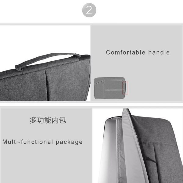 12 Laptop / Tablet Bag with Multiple Pockets - Portable & Durable - Grey - Image 12