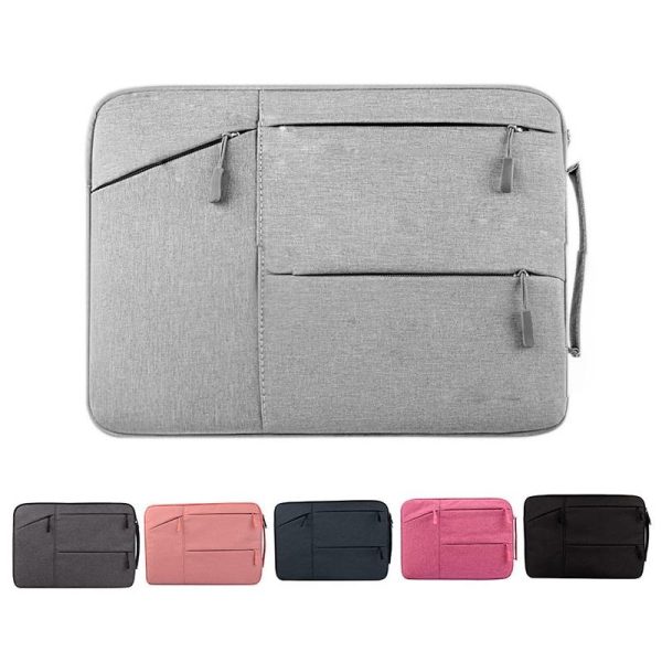 12 Laptop / Tablet Bag with Multiple Pockets - Portable & Durable - Grey - Image 14