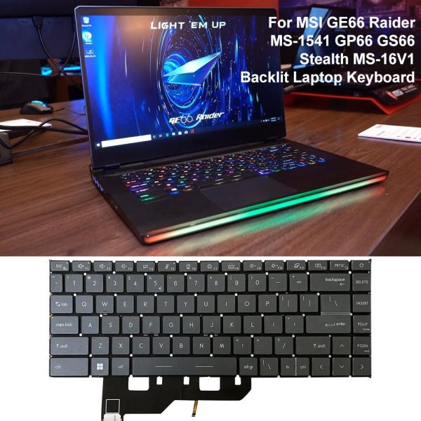 Backlit Laptop Keyboard for Msi Ge66 Raider / Gp66 / Gs66 - Image 7