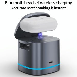 15W 3 In 1 Magnetic Wireless Charger - Grey - Image 4