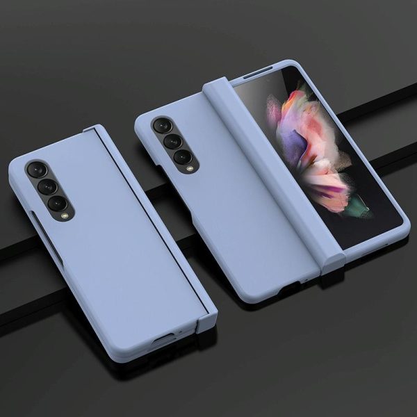 Foldable Skin Feel Case for Samsung Galaxy z Fold 4 / 5g - Sky Blue