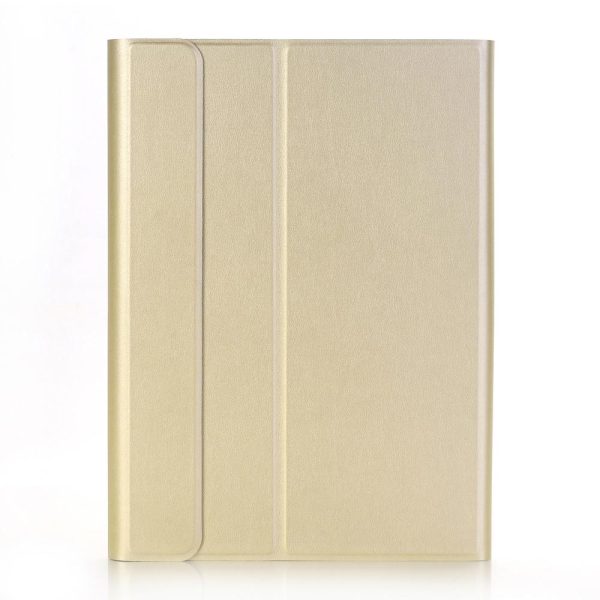 Ultra-Thin Bluetooth Keyboard Leather Case For Ipad Air / Pro 10.5 With Holder - Gold - Image 11