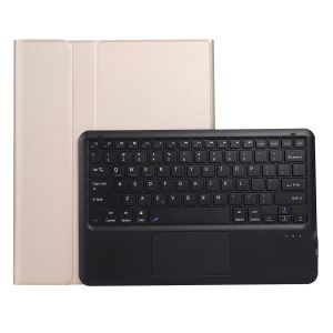 Detachable Bluetooth Keyboard Tablet Case For Ipad Pro 12.9 - Ultra-Thin With Touchpad Pen Slot & Holder - Gold - Image 1