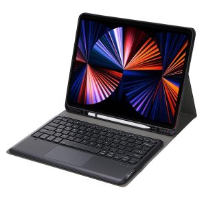 Detachable Bluetooth Keyboard Tablet Case For Ipad Pro 12.9 - Ultra-Thin With Touchpad Pen Slot & Holder - Gold - Image 12